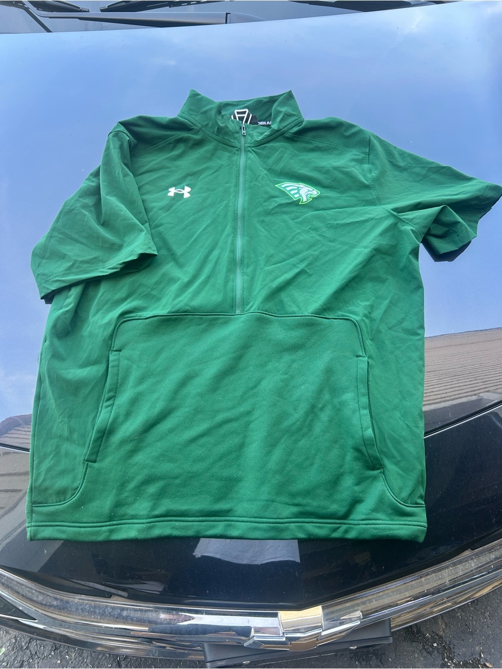 Under Armour Forest Green Short Sleeve Quarter-Zip Pullover- Orlando Guardians